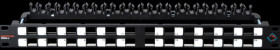 418023 48 cm (19") RJ45 patch panel for 24 RJ45 modules