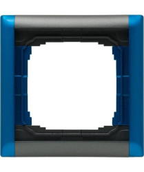 KOS66 PLUS Ramka pojedyncza składana kolorowa grafit + niebieski 66600681