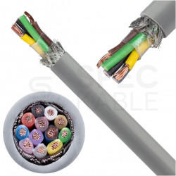 Kabel sterowniczy ELITRONIC-CY LIYCY 12x0,14mm2 szary 250/350V ekranowany olejoodporny linka TKD