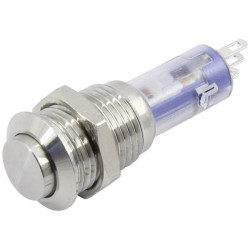 TruComponents 782633 Pushbutton ,Panel Mount,Off/(On),NO/NC,Solder