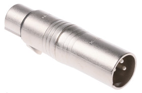 Adapter AV Żeńskie XLR (1) na Męskie XLR (1)