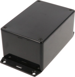 ABS enclosure, (L x W x H) 120 x 80 x 59 mm, black (RAL 9005), IP54, 1591TF2BK