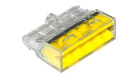 Szybkozłączka 5*0,5-2,5Mm2 Transparentna/Żółty 10 Sztuk