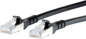 kabel LAN Metz Connect 1308455000-E, 1 szt., RJ45, CAT 6a, S/FTP, 5.00 m, czarny