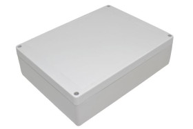 Obudowa ogólnego użytku Poliwęglan szerokość zew. 165 mm długość zew. 220 mm wys. zew. 60 mm Hammond IP65 Jasnoszary