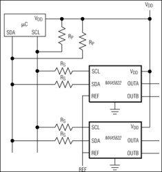 Dual, 12-Bit, Low-Power, 2-Wire, Serial Voltage-Output DAC