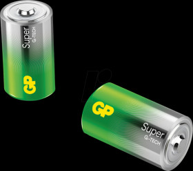 GPPCA13AS130 Super, alkaline battery, D (Mono), pack of 2