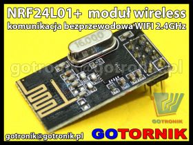 nRF24L01+ moduł wireless do komunikacji bezprzewodowej 2.4GHz WiFi