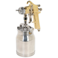 Sealey S701 Spray Gun Professional Gold Series Suction Feed 1.8mm Set-up