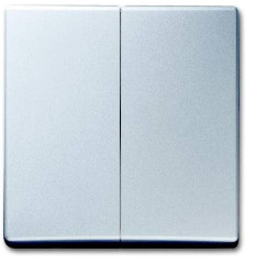 Busch-Jaeger Zaślepka Przycisk seryjny Odporny na warunki atmosferyczne 44 (IP44) aluminiowy, aluminium (ral 9006) 2CKA0