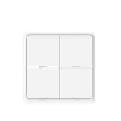 Biały Pilot Zigbee 4 kanały obsługa 12 scen Tuya Sterownik scen