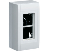 tehalit.LPT Puszka instalacyjna n/t pusta 2xgn (1x2) 45x45mm biały LPT02H HAGER