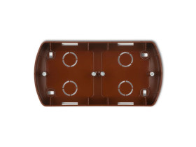 TREND Puszka montażowa pozioma 2 podwójna brązowy 4PTH-2 KARLIK