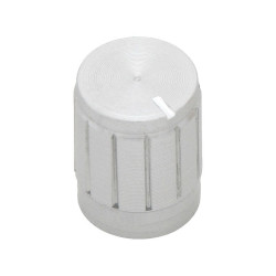 Gałka srebrna średnica 13mm oś 6mm / 3182