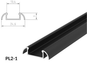 PROFIL LED PL2-1 CZARNY 2M