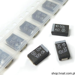 293D106X9050D2TE3 Tantalum 10uF 50V 10% SMD-D VISHAY