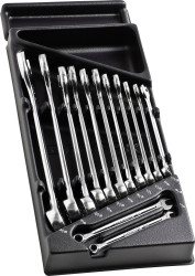 Facom MOD.440-4PB Zestaw kluczy płasko oczkowych Rozmiar klucza (cale) (tylko dla tytułów) 1/2" - 15/16"