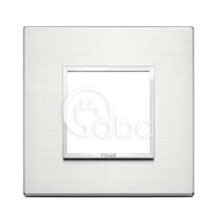 Ramka ozdobna Eikon Evo, 2M, Brilliant Aluminium, 21642.01