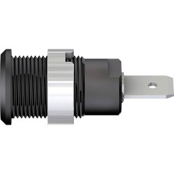 St&#xE4;ubli 497046-21 Safety jack socket blk rigid &#xD8; 4 mm 1 pc insulated