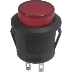 TruComponents 781968 Pushbutton ,Panel Mount,Off/(On),SPST-NO,Solder