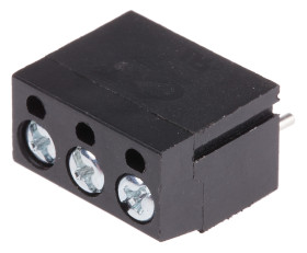 Klucz polaryzacyjny 3 -pinowe raster 5mm Przewlekany Męski RS PRO