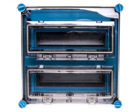 Skrzynka modułowa Mi, IP 65, wlk.2 - 2x12 modułów, z zac.Fixconnect i 2 okienkami Mi 1222 2000603
