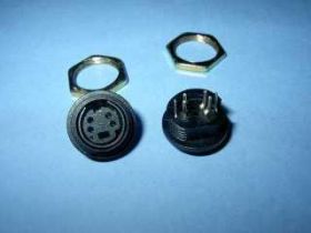 GN.MINI DIN 4-PIN DO OBUDOWY MDEB-4