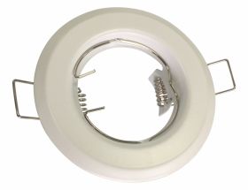 Oprawa halogenowa stała okrągła biała