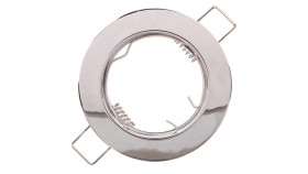 Sufitowa Oprawa Punktowa Porto, Ip20, Okrągła, Chrom, Typ 5514