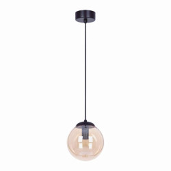 Lampa wisząca DELTA z bursztynowym szklanym kloszem, ma E14 K-5160 Kaja Lighting