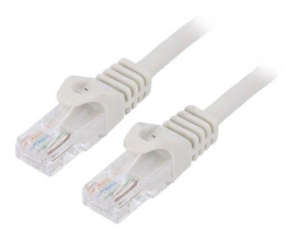 Patch cord U/UTP, Cat 6, RJ45 wtyk z obu stron, linka, CCA, 20m PP6U-20M