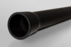 Rura przyłączeniowa sztywna UV z kielichem fi110mm czarna RPS-UV-M RHDPE 110/4 11006 /3m/