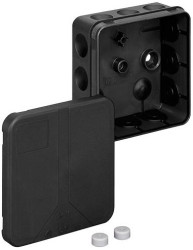 Puszka instalacyjna Spelsberg 2K-12-L/sw, IP55, (D x S x W) 85 x 85 x 37 mm, czarny, 1 szt.