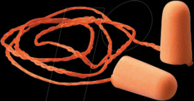 1110 3M disposable earplugs, corded