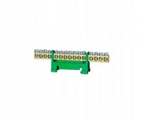 Listwa zerowa zaciskowa zielona mostek 15P 15N