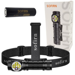 LATARKA SOFIRN HS43 CZOŁOWA światło białe + czerwone obrotowa profesjonalna