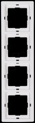 400429069 Cover frame four-way, for VENICE pure white