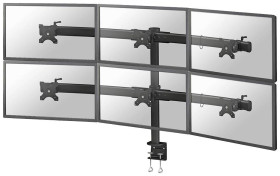 Neomounts Uchwyt do monitora FLATSCREEN DESK MOUNT FPMA-D700D6 6 Wyświetlacz 68,6 cm (27") czarny Uchylny, Przenośny, Ob