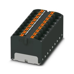 Blok rozdzielczy PTFIX 18X4 BK, czarne złącze przemysłowe - 18 punktów przyłączeniowych o przekroju 4mm2 /8szt./