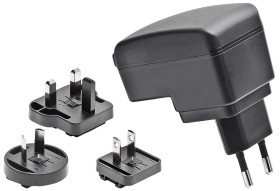 Adapter AC/DC Uwy 24V dc Iwy 620mA Wymienne 15W typ wtyczki: Australia, Europejski, Wielka Brytania, US