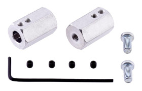 Pololu 12mm Hex Wheel Adapter for 6mm Shaft (2-Pack)