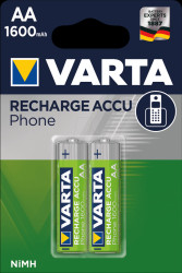 58399 201 402 VARTA PhonePower mignon battery, 1600mAh, pack of 2