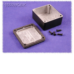 Hammond 1550WQBK IP66 Diecast Aluminium Enclosure Black (60 x 55 x 30mm)