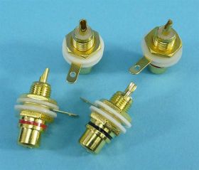 GN.CINCH DO OBUDOWY ZŁOTE IZOLOWANE HQ