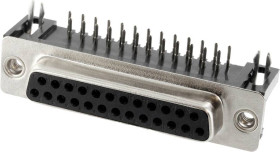 Connfly DS1037-25FNBKT7-0CC DS1037-25FNBKT7-0CC Listwa żeńska D-Sub Ilość styków: 25 piny lutownicze 1 szt. paleta