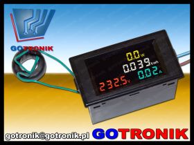 Panelowy miernik AC napięcia 200-450V prąd 100A moc i energia