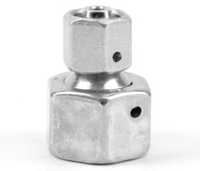 Złączka hydrauliczna, Złacze A: Stożek męski 24° DIN, Złacze B: Stożek męski 24° DIN, Stal, 400bar