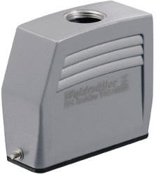 Grommet housing, size A25, die-cast aluminum, PG21, straight, longitudinal bow locking, IP65, 1664870000