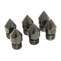 MK8 Hardened Steel 3D Printer Nozzles - 6-pack