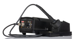 Stacja lutownicza RS PRO Lutowanie 80W Typ C — wtyk europejski, typ G — wtyk brytyjski 3-stykowy 200 → 480°C 80W